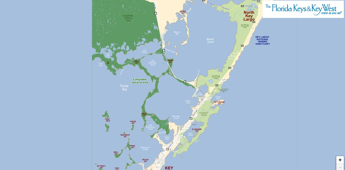 Mile Marker Map Florida Keys - United States Map