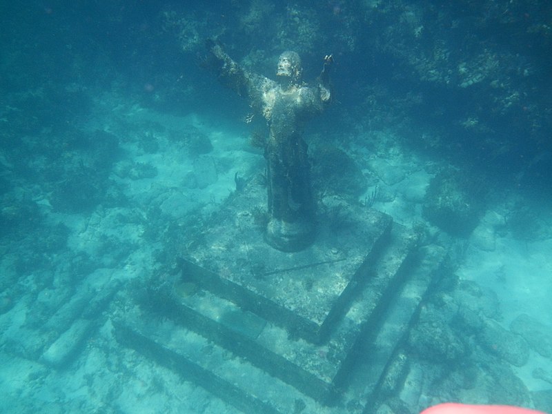 Christ of the Abyss Statue at John Pennekamp Coral Reef State Park