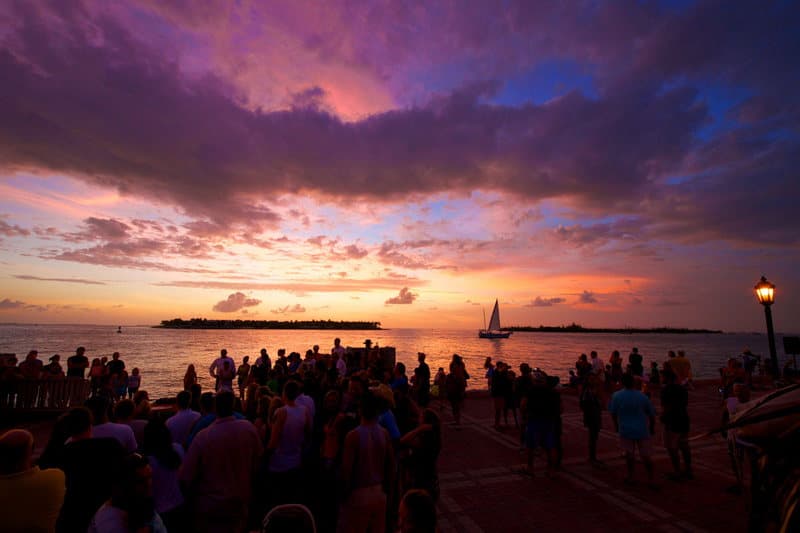 Mallory Square Key West at Sunset