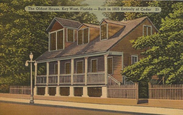 Vintage Postcard Oldest House Key West