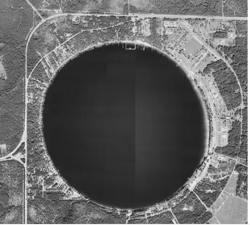 Aerial Photo Kingsley Lake 1940s