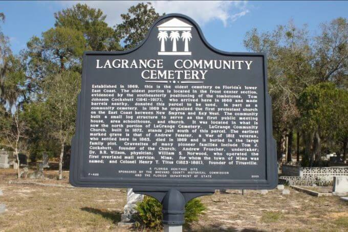 LaGrange Cemetery Historical Marker