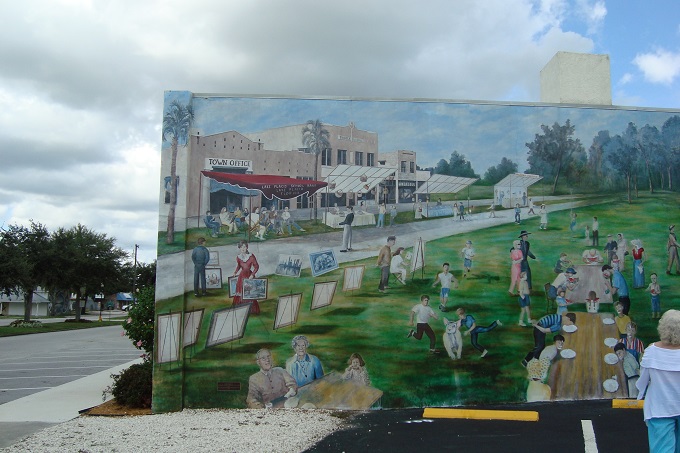 Lake Placid Mural Building Lake Placid Mural Building