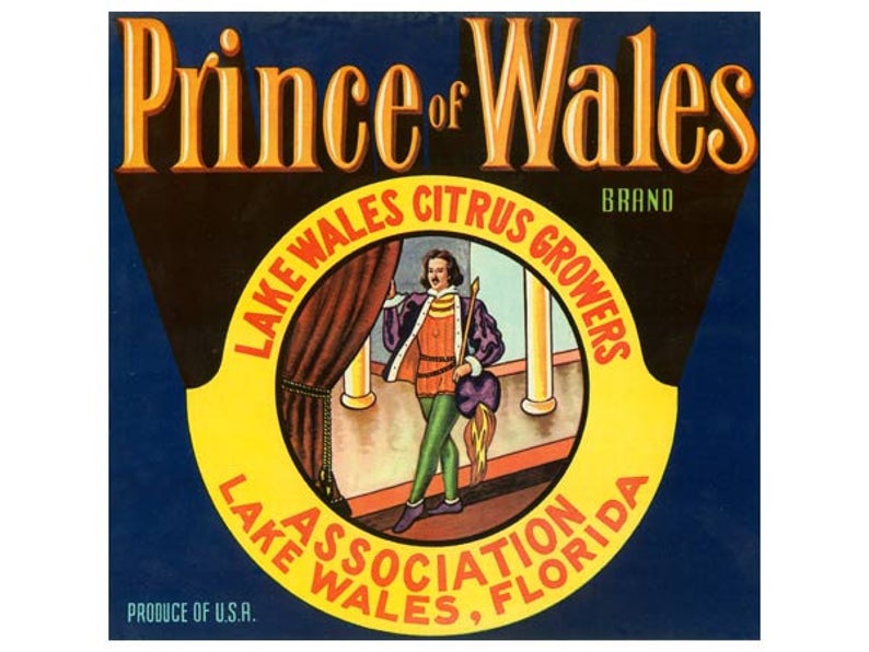 Lake Wales Vintage Citrus Label