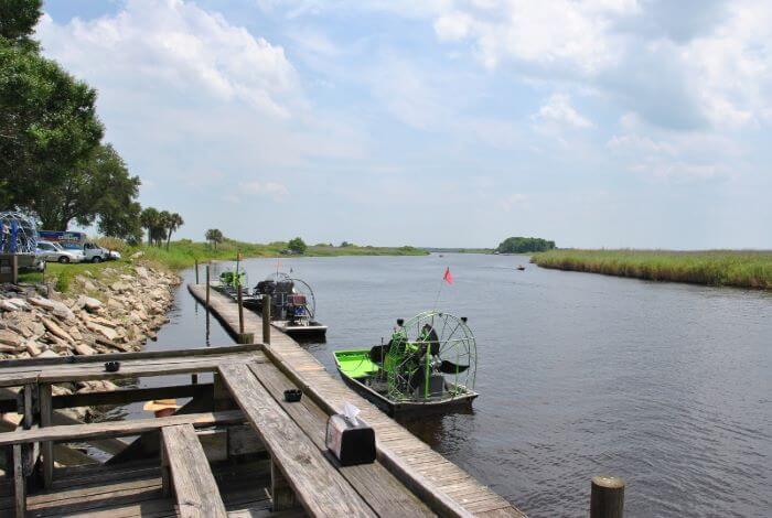 Airboats at Lone Cabbage Fish Camp