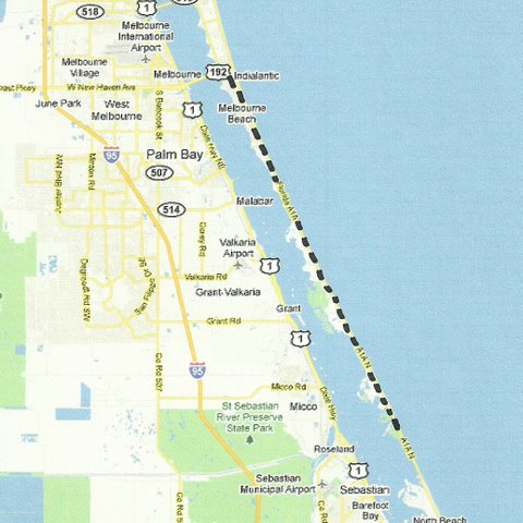 A1a Florida Map