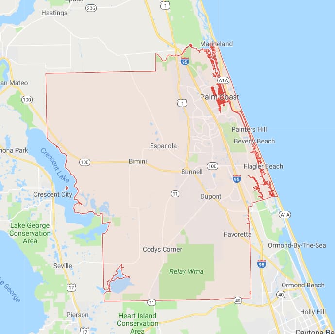 Flagler County Map