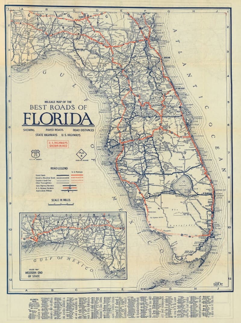 Best Roads of Florida 1927 - Florida Memory