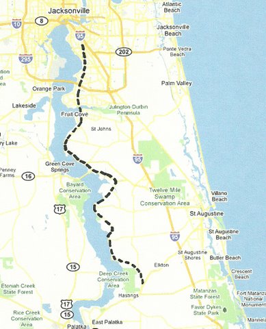 Map NE002 Jacksonville to Spuds