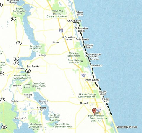 Map NE004 Highbridge Road to St Augustine