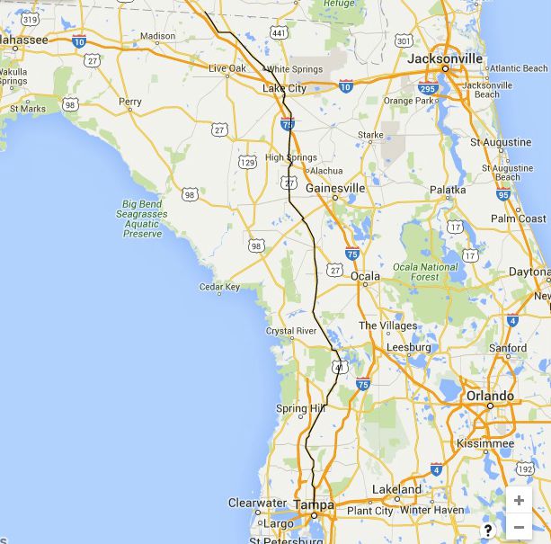 Florida Road Trips On 9 North South Highways