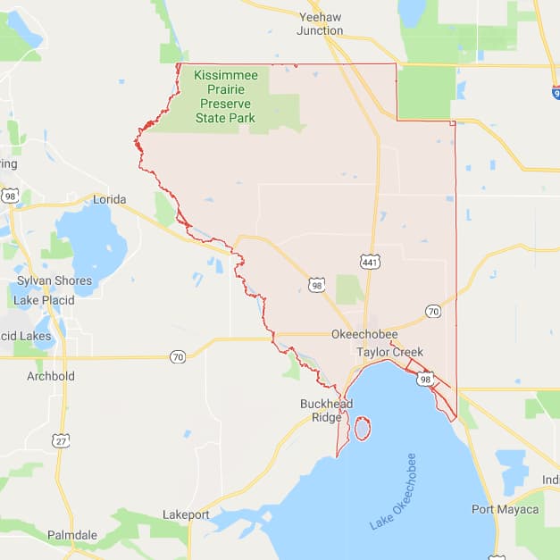 Northeast Florida County Map