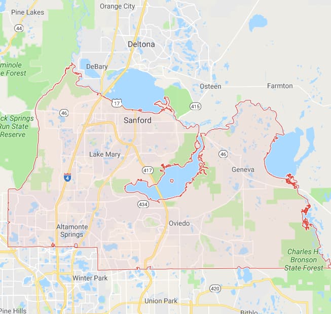 Seminole County Map