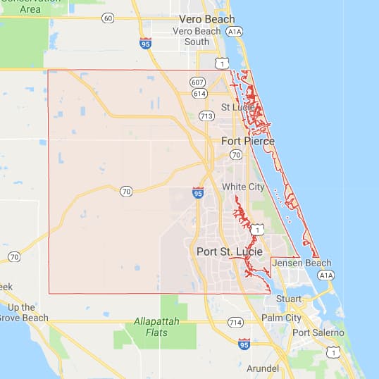 Florida County Boundary And Road Maps For All 67 Counties