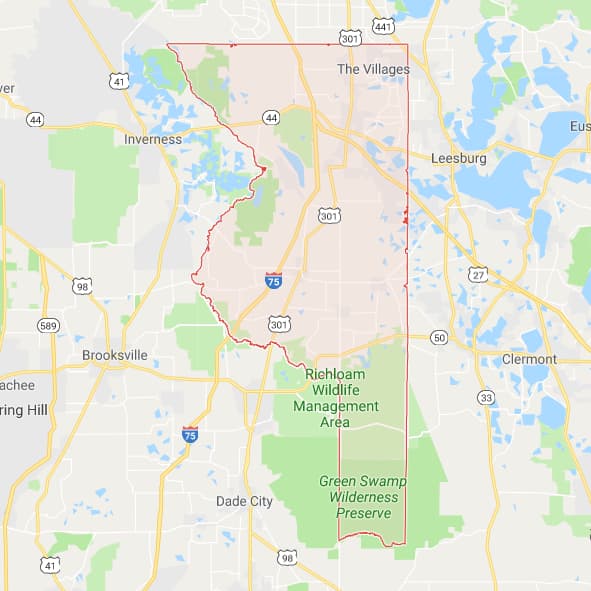 Lake Sumter Florida Map