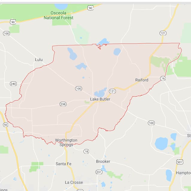 All 67 Florida County Interactive Boundary and Road Maps