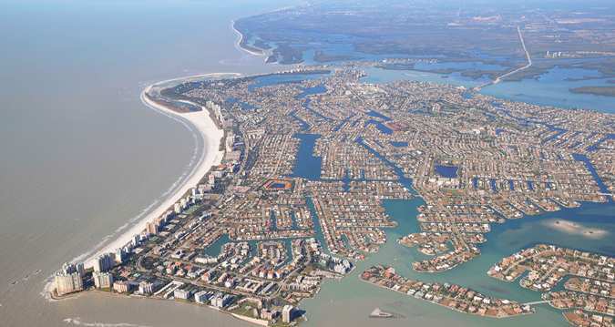 Marco Island Modern Aerial