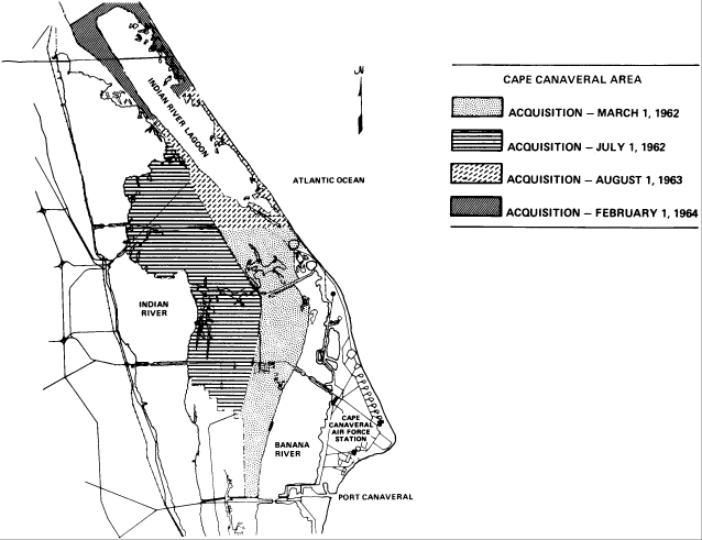 NASA Merritt Island Land Acquisiton Map