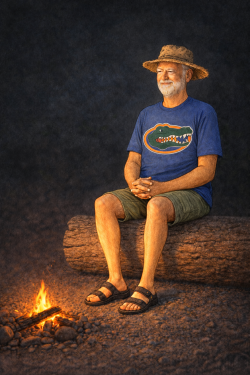 Mike In Rocker Campfire Mike In Rocker Campfire