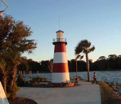 Mount Dora Lighthouse on Lake Dora