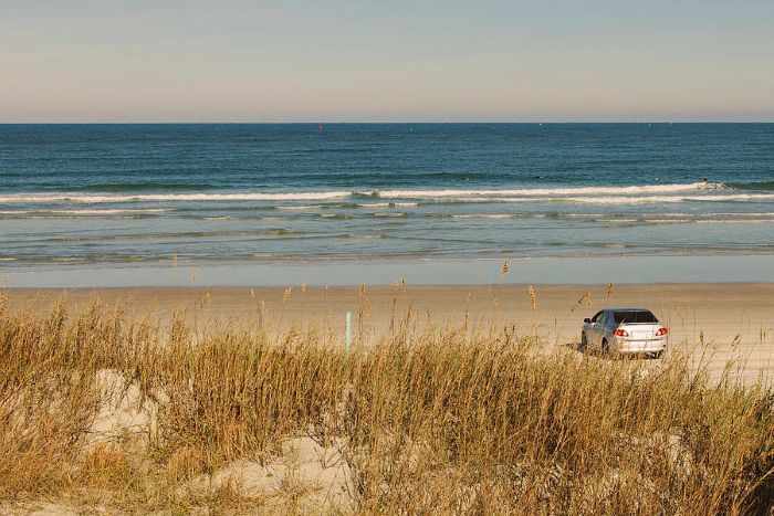 New Smyrna Car on Beach