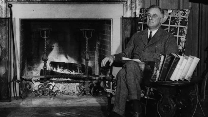 President Franklin D. Roosevelt and a Fireside Chat