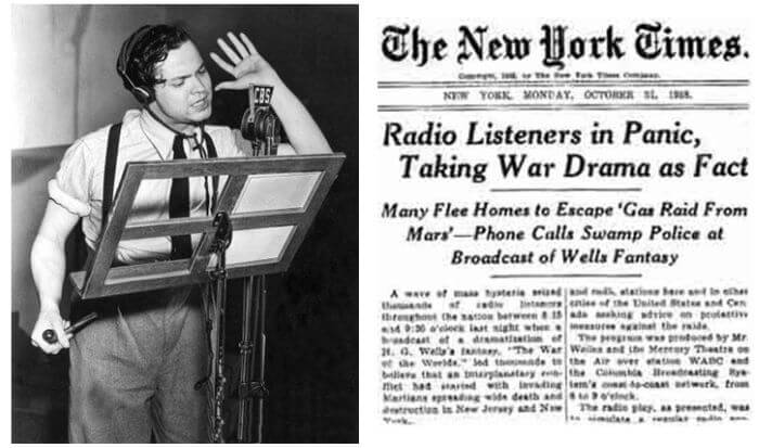 Orson Welles and War of the Worlds