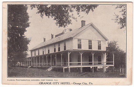 Vintage Postcard Orange City Hotel