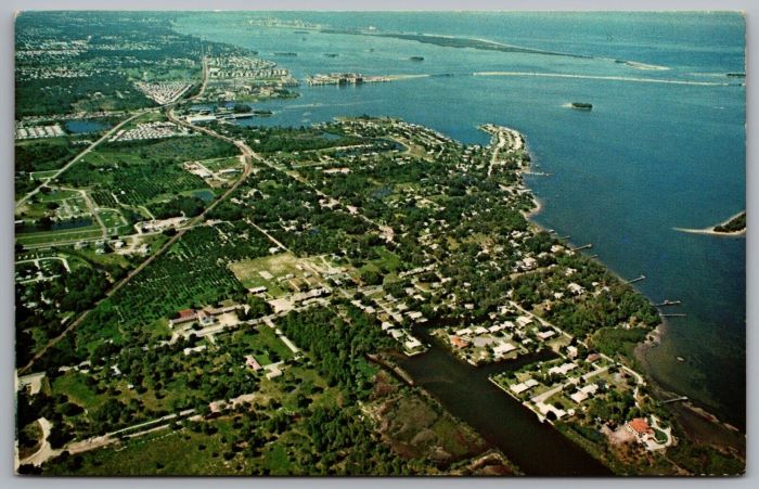 Ozona Aerial Vintage Postcard