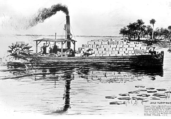 Steamer on Alachua Lake