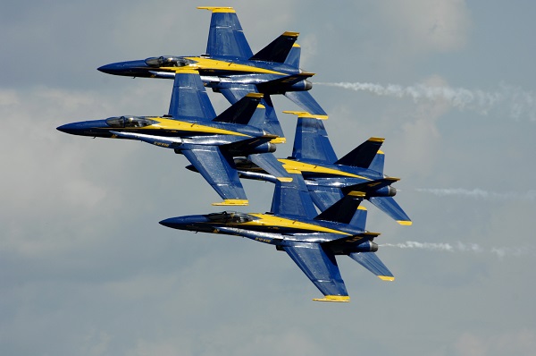 U.S. Navy Blue Angels Above Pensacola