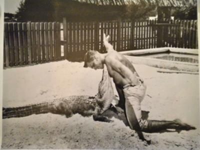 Peter Karsner Wrestling Alligator