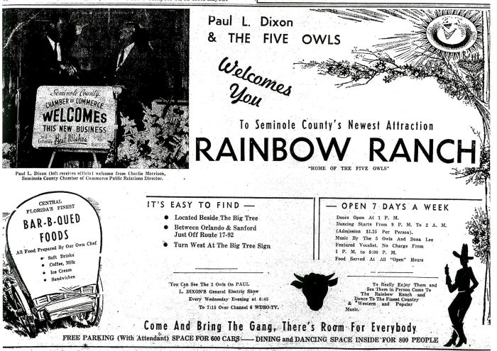 Rainbow Ranch Ad 1960 Rainbow Ranch Ad 1960