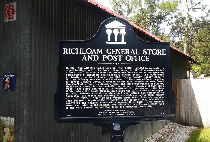 Richloam General Store Historic Marker