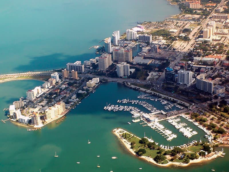 Downtown Sarasota and Marina