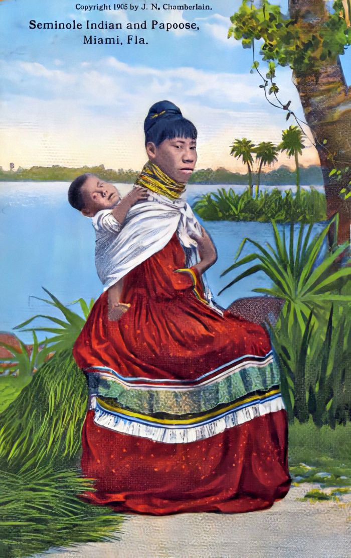 Seminole Woman with Papoose