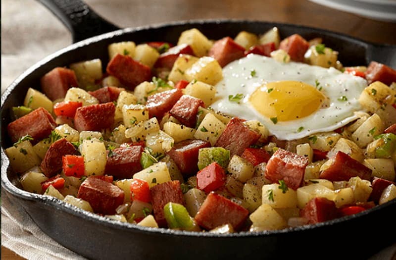 Spam Breakfast Hash