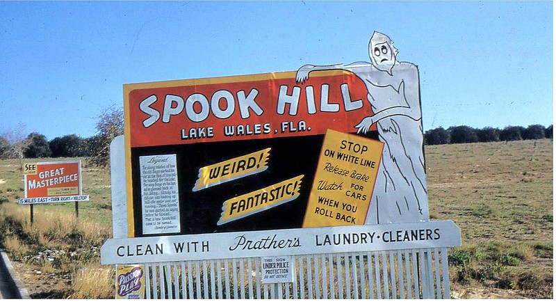 Spook Hill in the 1950s