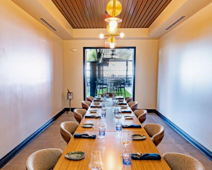 Private Champions Dining Room at Visors