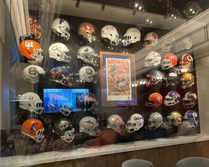Spurrier's Gridiron Grille Helmet Collection