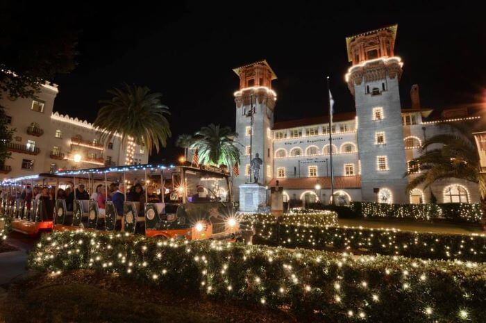 Trolley and Lightner Museum, Night of Lights