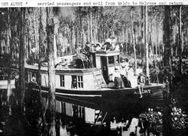 The steamboat Alert, circa 1870. From State Archives of Florida.