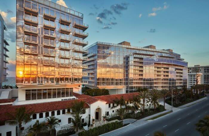 View of the Four Seasons Surf Club on Collins Avenue