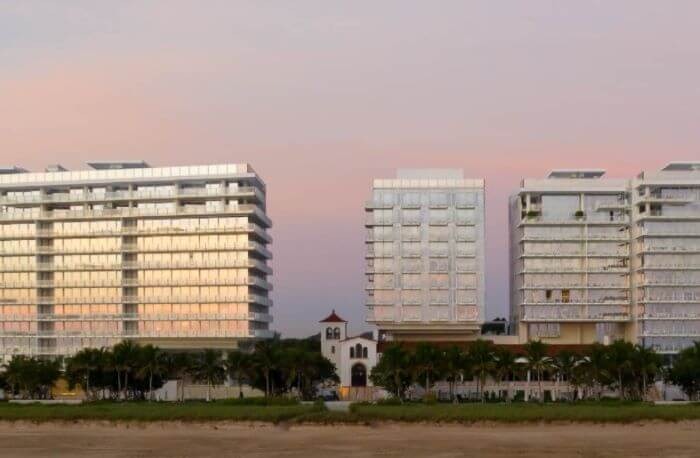 View of The Surf Club from the Atlantic Ocean