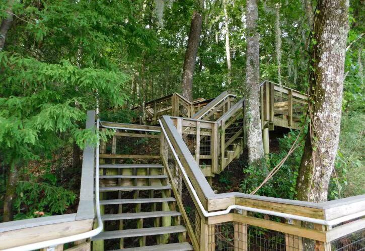 Lake Talquin State Park Boardwalk's East Staircase