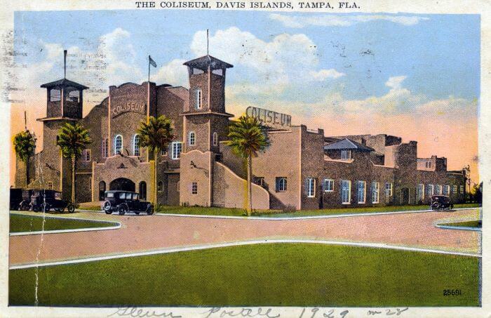 Vintage Postcard Davis Island Coliseum