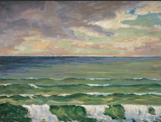 Painting Titled "The Surf Club" by Winston Churchill, 1946