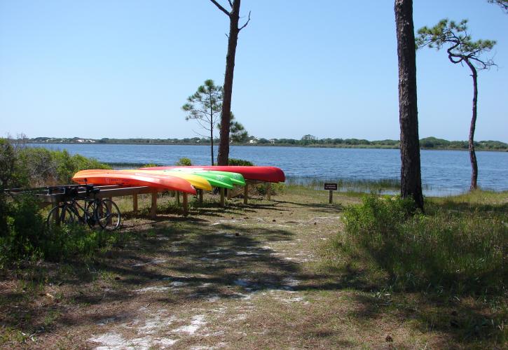 Kayaks at Topsail Hill Preserve State Park