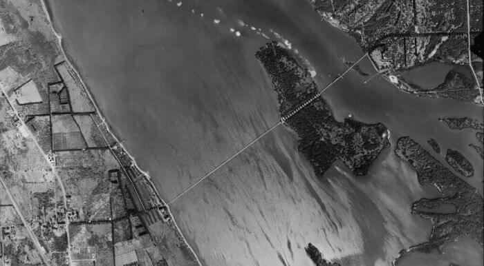 Wabasso Bridge in 1943 (Upper Right)
