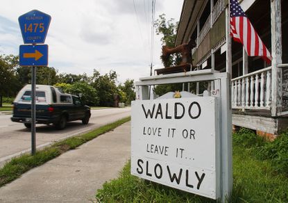 Waldo, Florida älskar det eller lämnar det tecken